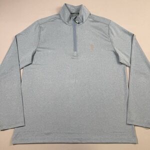 William Murray Chip Shot Pullover‎ Mens Large Gray 1/4 Zip Golf Performance EUC